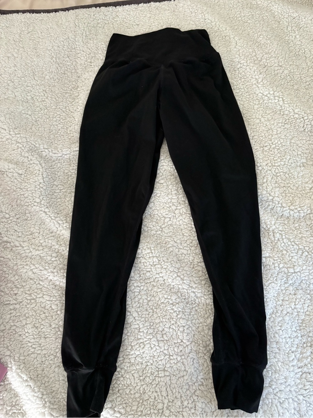 Black High-Waist Track Pants & Joggers